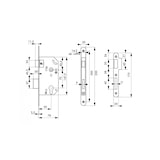 thumbnail of Serrure encastrable pour porte d'entrée monomax nf têtère inox
