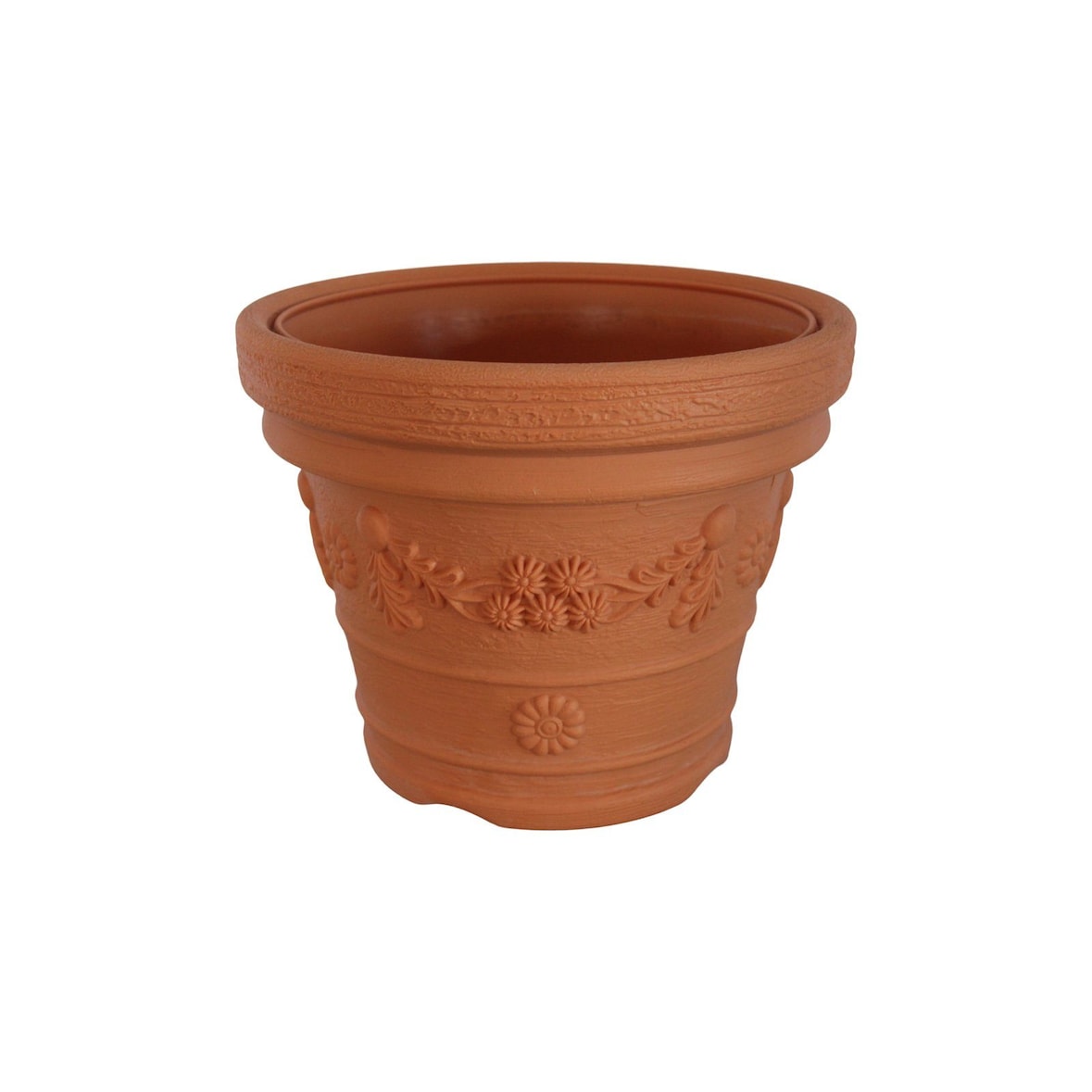 Prosperplast - DECORA 8L Pot 300x300x235mm, Baksteenkleur
