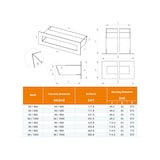 thumbnail of Haardventilatierooster Wit - Loft 60x1000