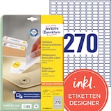 thumbnail of Avery Zweckform L4730REV-25 Universal-Etiketten, ablösbar, A4, 17,8 x 10 mm, 30 Bogen/8.100 Etiketten, weiß