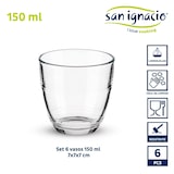 thumbnail of San Ignacio VIVALTO - Conjunto de 6 Copos de Vidro Lapidado 150ml