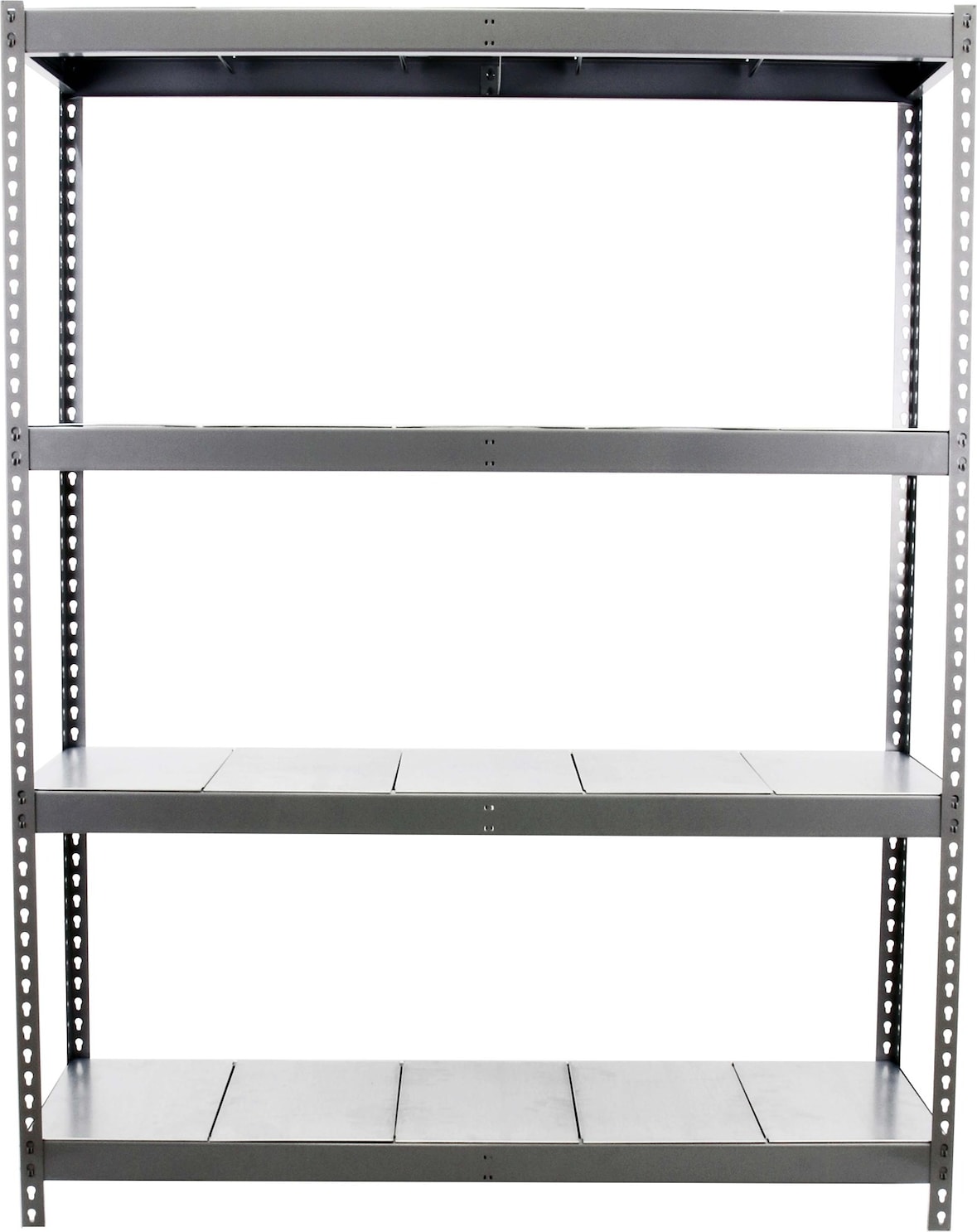 SimonRack Estantería Industrial, 2000x1200x600 mm, 400 kg de Punto Flexión, 4 Estantes Metálicos, Estantería Garaje, Gris/Galva - Ecoforte