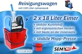 thumbnail of SemyTop Reinigungswagen | Stabiles Fahrgestell | Utensilbehälter