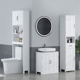 thumbnail of Mueble para debajo del lavabo armario de baño bajo lavabo con puerta doble y estante ajustable carga 20 kg 60x30x60 cm
