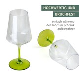 thumbnail of Milano Rotweinglas green line 2er Set aus Polycarbonat 580 ml bruchfest BPA-frei leicht ideal für Wein Aperol