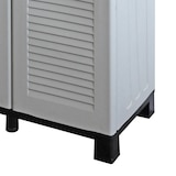 thumbnail of Meuble de Tri Selectif 3 bacs Armoire Recyclage Gris Clair 102 x 37 x 90 cm Poubelle de tri 3 Portes 4 pieds INTEC