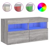 thumbnail of vidaXL TV-Wandschrank mit LED-Leuchten Grau Sonoma 80x30x40 cm