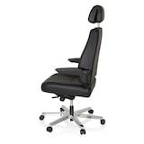 thumbnail of Arbeitsstuhl / Chefsessel 24 HOURS Leder schwarz hjh OFFICE