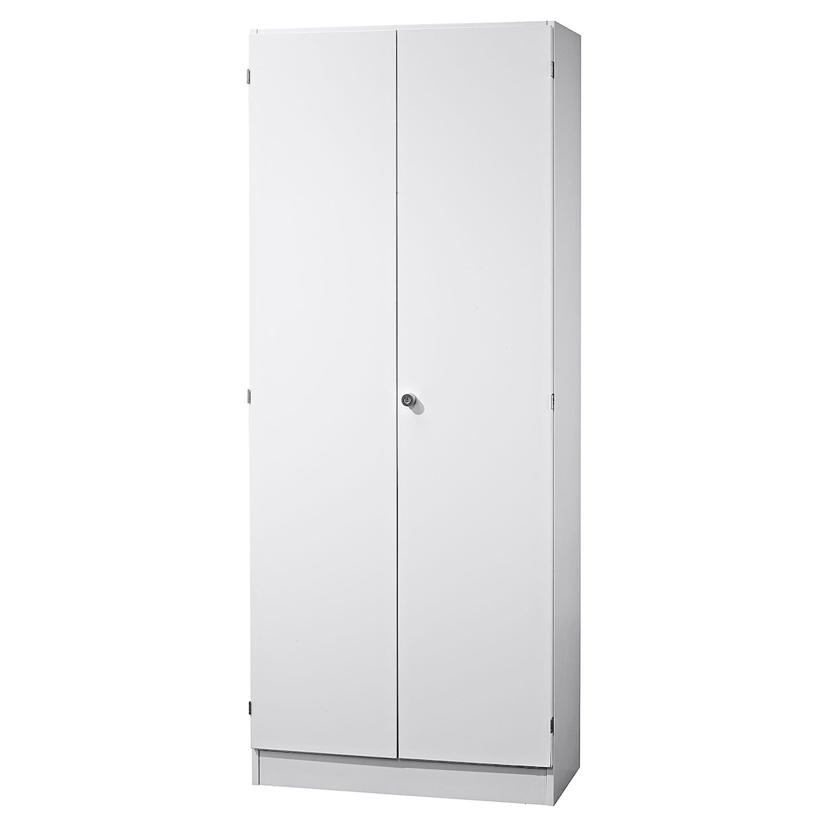 bümö office Aktenschrank abschließbar, Büroschrank groß aus FSC-Holz, 80cm breit in weiß - abschließbarer Schrank, Büroschrank abschließbar, Büro