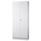 thumbnail of bümö office Aktenschrank abschließbar, Büroschrank groß aus FSC-Holz, 80cm breit in weiß - abschließbarer Schrank, Büroschrank abschließbar, Büro