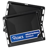 thumbnail of Backblech 2er Set 465x375x30mm Blech passend wie Bosch 662999 für Backofen