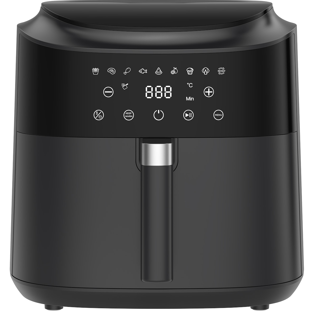 9L XL Heißluftfritteuse 2350W mit Touchscreen, Airfryer mit 9 Programmen, fettarmes Kochen, Schüttel-Erinnerung, spülmaschinengeeignet, kompakt