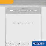 thumbnail of Exquisit Geschirrspüler EGSP6012-EB-030E inox | Spülmaschine 60 cm | ECO-Modus | Maßgedecke: 12 | Startzeitvorwahl | Einbaugerät