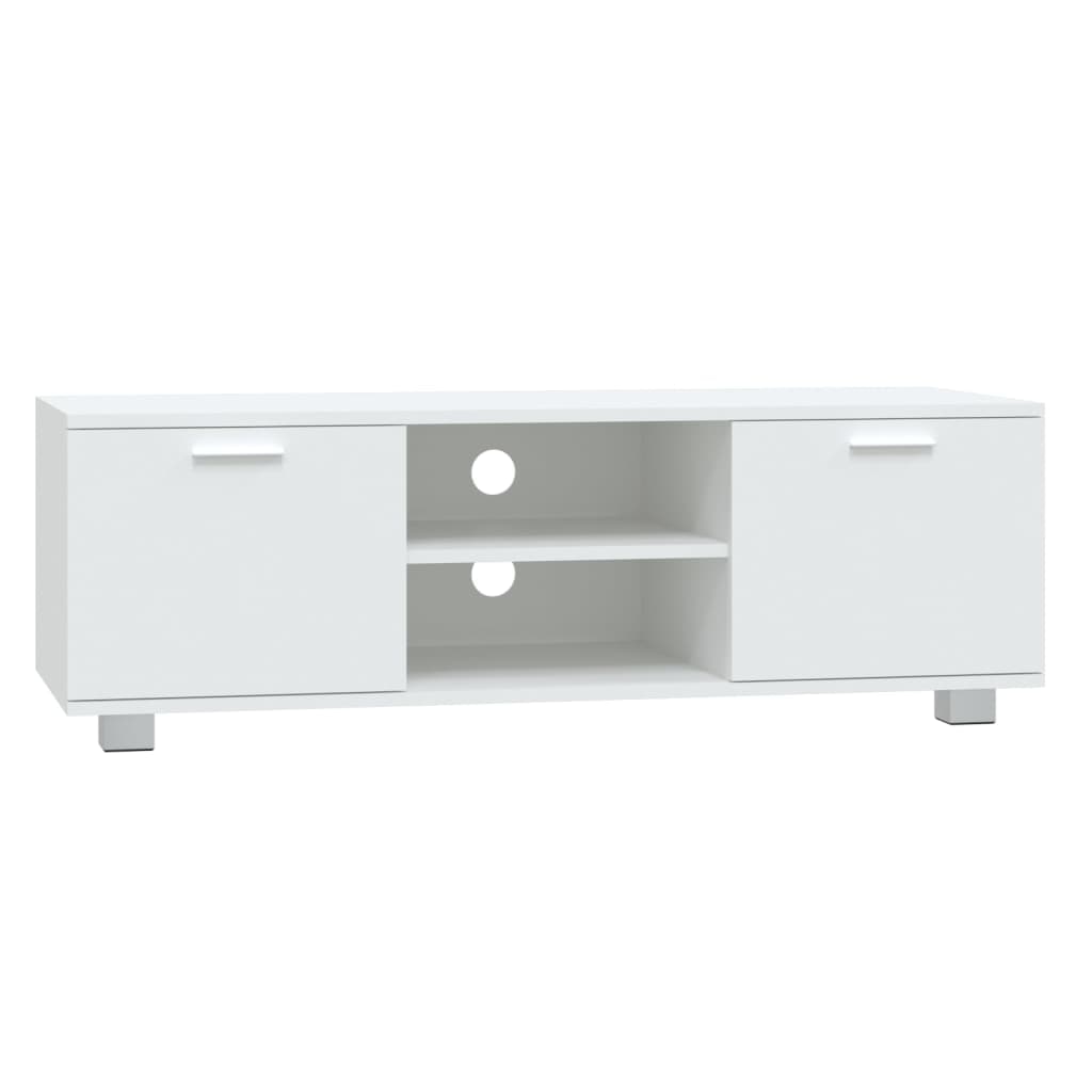 Helloshop26 - Multimedia-TV-Ständer TV-Regal Sideboard TV-Schrank Esszimmer Wohnzimmer Schlafzimmer 120 x 40,5 x 35 cm weißes 02_0025875