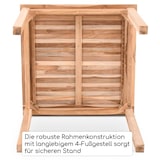 thumbnail of Gartentisch Teakholz 80 x 80 cm, Teakholz-Esstisch, 75 cm hoch, langlebig, massiv & robust, Raburg