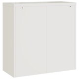 thumbnail of vidaXL Aktenschrank Weiß 90x40x130 cm Stahl