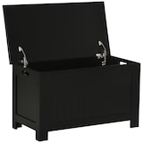 thumbnail of HOMCOM baúl de almacenaje para dormitorio banco de almacenaje con tapa baúl de almacenaje versátil con bisagra de seguridad 81x40x46 cm negro