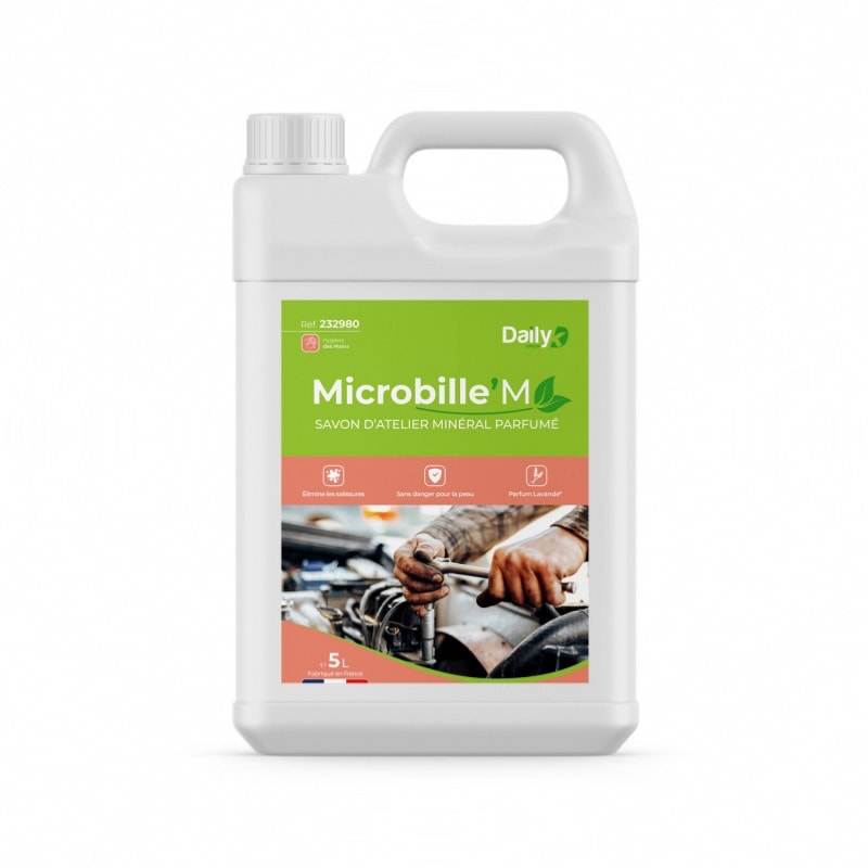 Savon d'atelier minéral parfumé - MICROBILLE'M  - Bidon 5l - Daily K