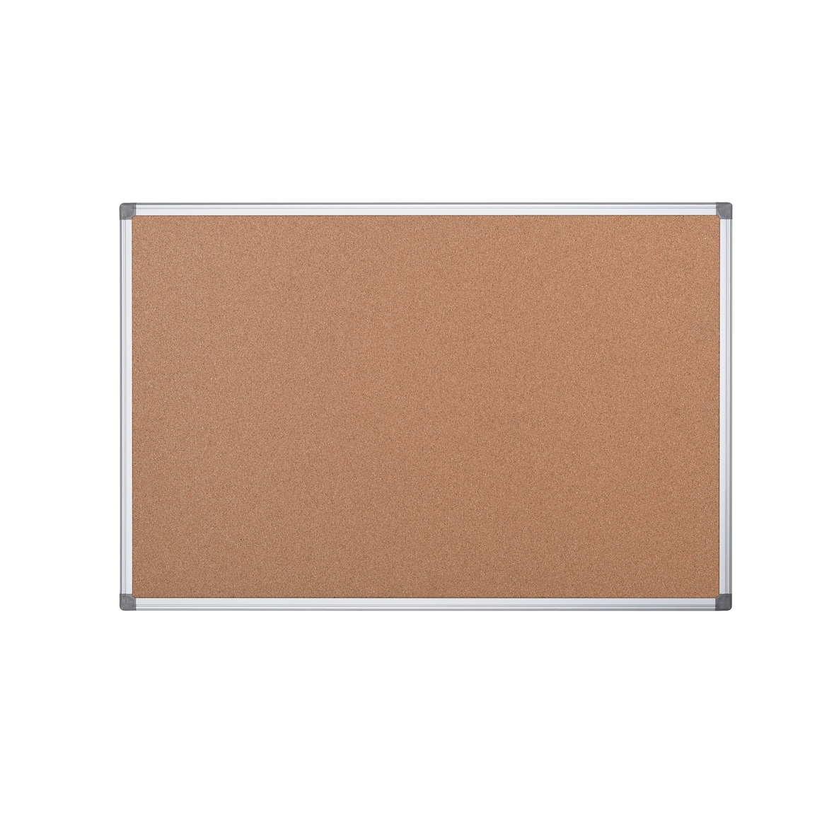Bi-Office Korktafel Maya, mit Aluminiumrahmen, hochwertige Naturkorkoberfläche, Pinnwand,120 x 90 cm