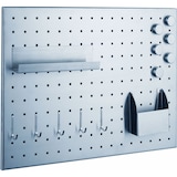 thumbnail of Magnettafel Edelstahl gelocht gebürstet 50x35cm silber inkl. Zubehör