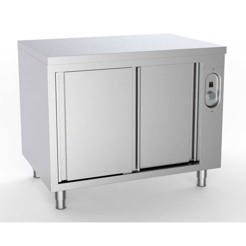 Combisteel Wärmeschrank mit 2 Türen 1 Boden aus Edelstahl 1800x700x850mm