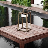 thumbnail of Lumisky Verona 30 cm hohe, batteriebetriebene Solarlaterne Aluminium Braun