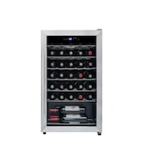 thumbnail of Cantinetta frigo per vino La Sommelière da 34 bottiglie, 37 dB, nera con porta in acciaio inox, classe energetica G LS34A