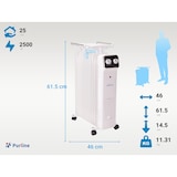 thumbnail of PURLINE 2500W radiateur à huile à économie d'énergie avec réservoir d'humidification HOTI OR2500