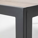 thumbnail of 6-Sitzer Gartentisch aus Aluminium und brauner Keramik