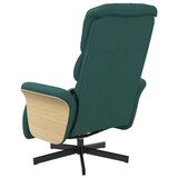 thumbnail of vidaXL Massagesessel mit Fußteil Dunkelgrün Stoff