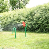 thumbnail of Relaxdays Sprinkler Blume, Kinder, 2er Set, Garten, 6 m Reichweite, 360°, Spritzblume, HxBxT: 105 x 28 x 28 cm, rot/gelb