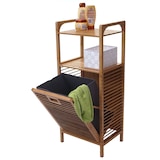 thumbnail of Décoshop26 - Badezimmerregal mit Wäschekorb aus Bambus 95 x 40 x 30 cm 28 l 04_0005669