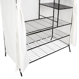 thumbnail of Metall-Garderobenschrank mit Vorhang 112x207x57cm