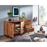 thumbnail of Sideboard  Sheesham Massivholz Anrichte mit Türen & Schubladen : Größe - 141 x 60 x 49 cm