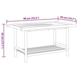 thumbnail of vidaXL Couchtisch 90x50x45 cm Bambus