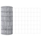 thumbnail of vidaXL Zaun mit Pfosten Silber 0,8 x 25 m Stahl