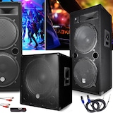 thumbnail of Pack SONO MEGA BASSES Caissons bi-amplifié 18" 46cm 2x1200W 4 Enceintes 4x2000W, Table de Mixage IBIZA SONO DJ PRO CLUB MIX BAR
