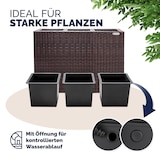 thumbnail of CASARIA® Blumenkasten Pflanztopf mit Rankgitter braun