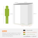 thumbnail of Outsunny - Gerätehaus - 161,5B x 94,5T x 196H cm - schwarz