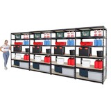 thumbnail of PROREGAL Mega Deal 4x Étagère charge lourde GIANT TIGER XL | HxLxP 220x120x60cm | 265kg par niveau | Noir | Étagère robuste de garage