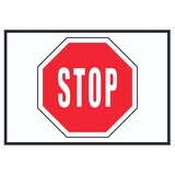 thumbnail of Stop Symbol Schild A5 Rückseite selbstklebend