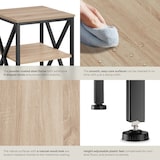 thumbnail of tectake Mesa auxiliar Nottingham 40,5x40,5x60,5cm  Madera Industrial Clara, Roble Sonoma