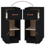 thumbnail of Helloshop26 - Buffet Sideboard Kommode Kleiderschrank Aufbewahrungsmöbel Organizer für Küche Wohnzimmer Lounge 34 x 40 x 75 cm 02_0035917