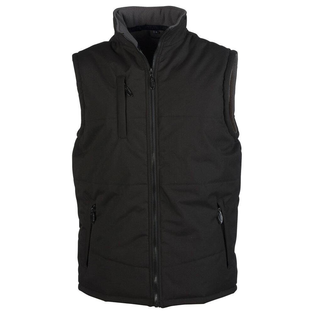 Gilet sans manches matelassé et polaire Regate  noir T.L Pen Duick