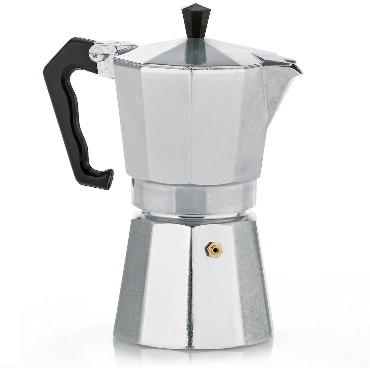 Cafetera Italiana de Aluminio moka de 3 Tazas, 150 ml, todo tipo de cocinas excepto inducción