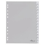 thumbnail of DURABLE A - Z Alphabetische Register DIN A4 Grau 15-teilig PP (Polypropylen) 11 Löcher 6442