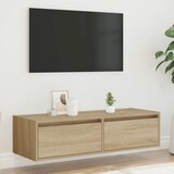thumbnail of vidaXL TV-Schrank mit LED-Leuchten Sonoma-Eiche 100x35,5x25 cm