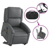 thumbnail of vidaXL Massagesessel mit Aufstehhilfe Elektrisch Grau Kunstleder