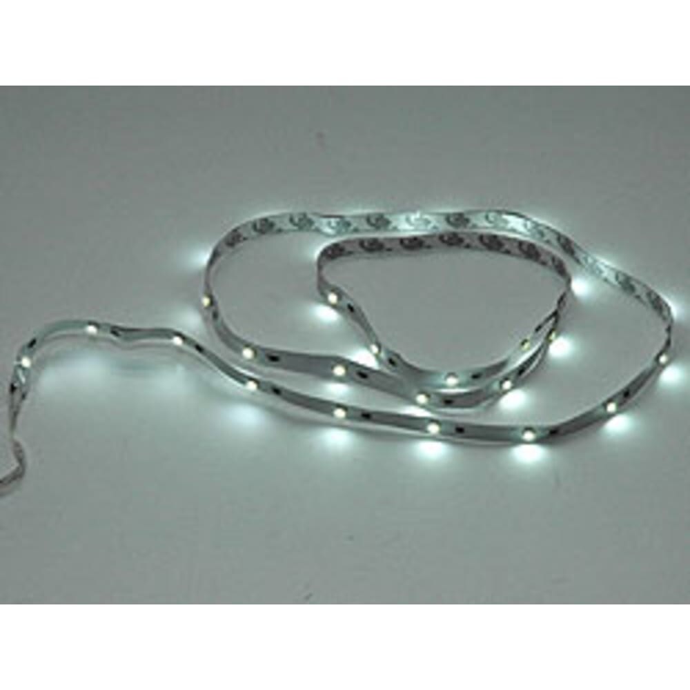 HundB LED Lichtstreifen LED Band LED Strip 1m weiß selbstklebend batteriebetrieben flexibel für Deko Beleuchtung Innenraum