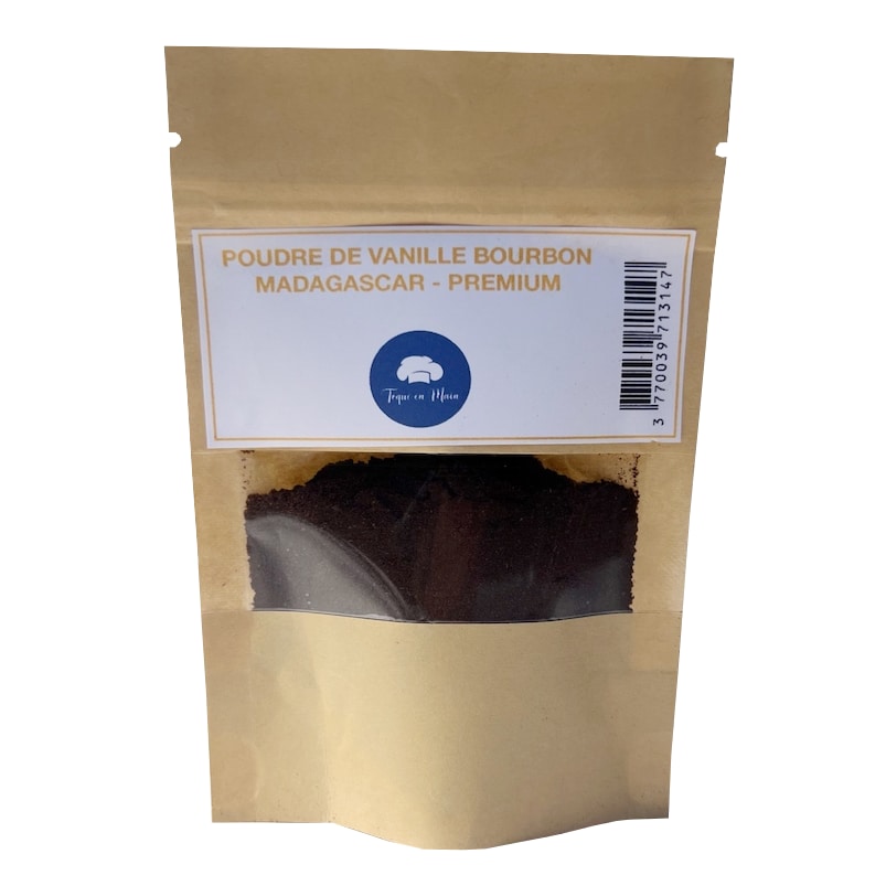 Poudre de Vanille Bourbon de Madagascar - 250 grammes - 100% Naturelles - Idéal pour Pâtisseries et Desserts - Sachet Fraicheur